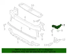 83A807183 Направляющая левая VAG