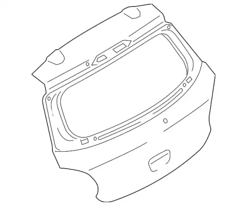 PANEL ASSY,TAILGATE 5801B487 MITSUBISHI