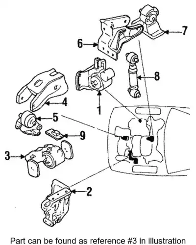 КРОНШТЕЙН ДВИГАТЕЛЯ MB691197 MITSUBISHI