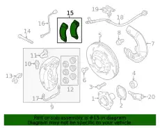 Тормозные колодки дисковые PORSCHE 971698151F