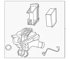 Air filter housing 992129568 PORSCHE