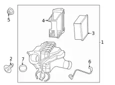Air filter housing 992129568 PORSCHE