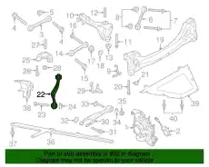 Axle guide 9P1505224B PORSCHE