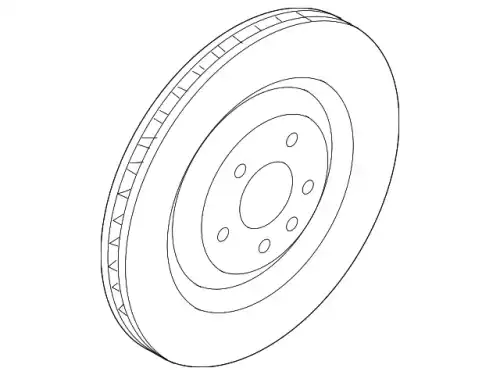 Brake disc 95B615601J PORSCHE