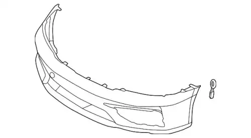 Bumper cover 992898010E PORSCHE