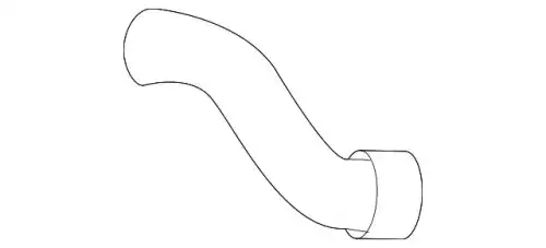 Coolant hose 992121623B PORSCHE
