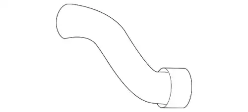 Coolant hose 992121624B PORSCHE