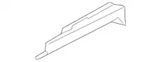 Cover for guide rail Black 971881479A1E0 PORSCHE