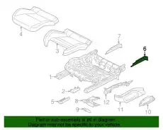 Cover for guide rail Black 971881479A1E0 PORSCHE