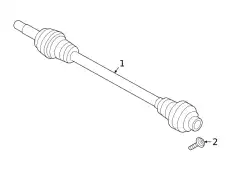 Drive shaft 958407271A PORSCHE