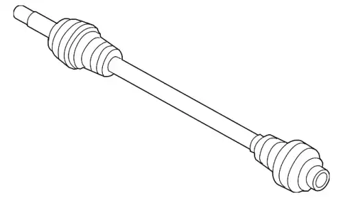 Drive shaft 958407271A PORSCHE