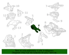 Engine support 9Y0199331A PORSCHE