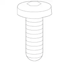 flat round head bolt PAF008776 PORSCHE