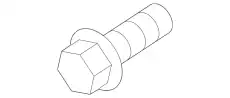 flat round head bolt PAF008923 PORSCHE