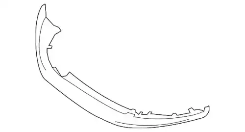 Front spoiler primed 95B807061JG2X PORSCHE