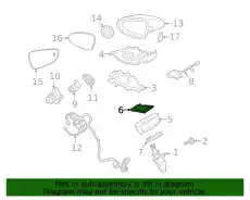Gap sealing 992857555 PORSCHE