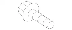 Hexagon bolt PAF008637 PORSCHE