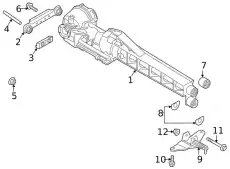 Hexagon bolt PAF008637 PORSCHE