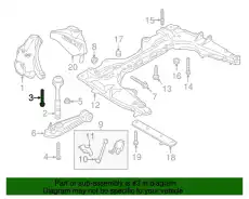Hexagon bolt PAF008757 PORSCHE
