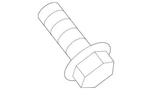 Hexagon bolt PAF009267 PORSCHE