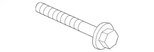 Hexagon flange screw PAF008674 PORSCHE
