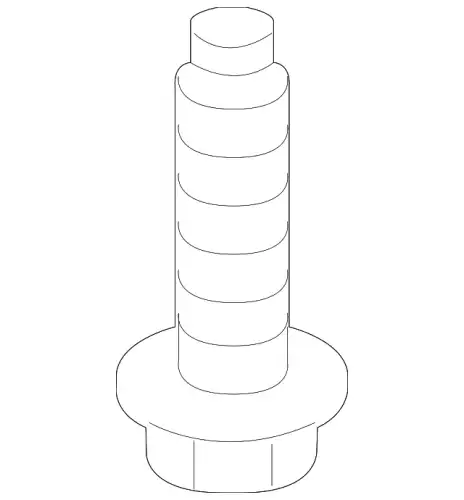 Hexagon flange screw PAF008756 PORSCHE