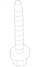 Hexagon head bolt 9A700740400 PORSCHE