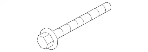 Hexagon head bolt PAF008158 PORSCHE