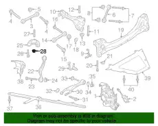 Hexagon nut PAF008868 PORSCHE
