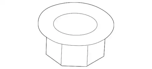 Hexagon nut PAF008868 PORSCHE