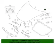 Hexagon socket head bolt PAF911883 PORSCHE