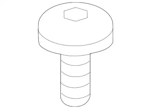 Hexagon socket head bolt PAF911883 PORSCHE