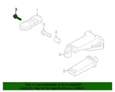  ВИНТ С ВНУТРЕННИМ TORX, САМОСТОПОРЯЩИЙСЯ PAF009379 PORSCHE