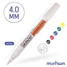 08-7605 Маркер-краска MunHwa 4 мм, белая, нитрооснова