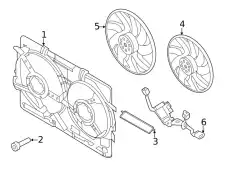 Radiator fan 9A795945517 PORSCHE