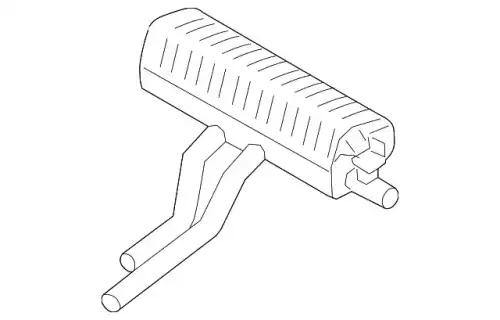 Rear silencer PAB253609B PORSCHE