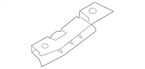 Retaining strip 982854541 PORSCHE