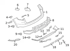 Spoiler primed 9Y0807110BG2X PORSCHE