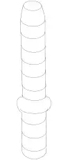 Threaded pin PAF008737 PORSCHE