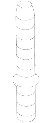 Threaded pin PAF008737 PORSCHE