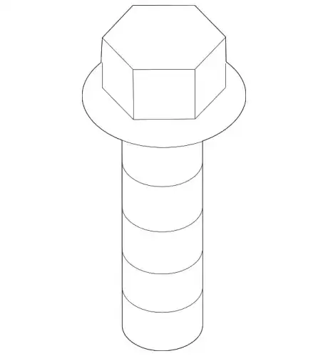 Torx screw PAF008128 PORSCHE