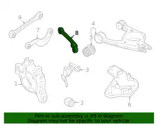 track control arm, complet 971505397A PORSCHE