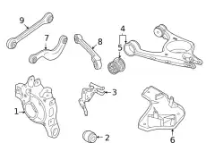 track control arm, complet 971505397A PORSCHE