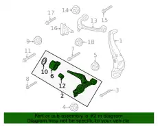 track control arm, complet 9J1407151A PORSCHE