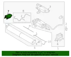Valve block for adaptive s 971616056C PORSCHE