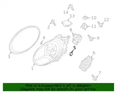 Ventilation component 9P1941730 PORSCHE
