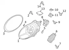 Ventilation component 9P1941730 PORSCHE