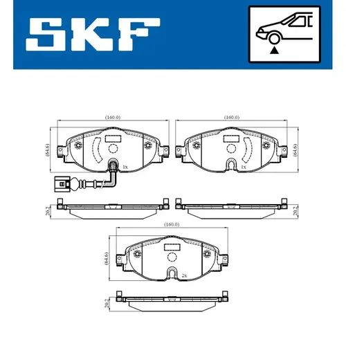 80018 Подшипник (608.2Z) SKF