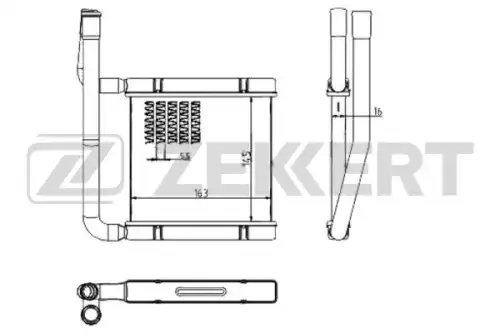 Радиатор печки ZEKKERT MK5119