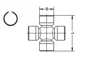 Крестовина кардана GKN U050